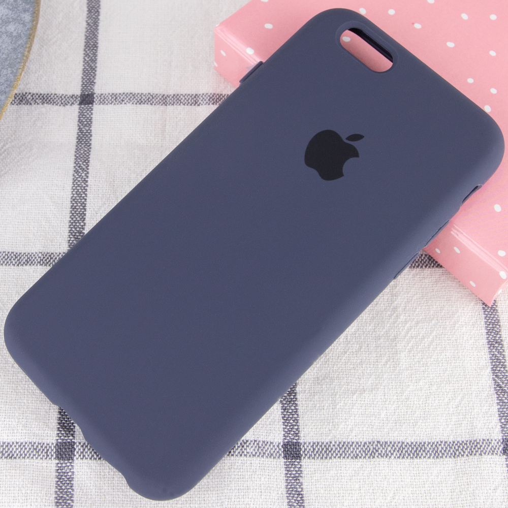 Silicone Case Full Protective (AA) для iPhone 6 / 6s (Midnight Blue)-1